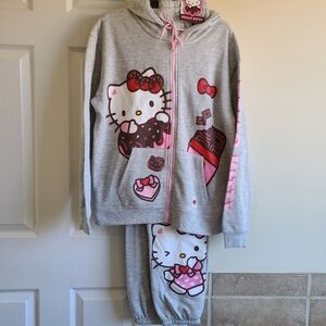 Hello Kitty Hoodie Jacket & Joggers Set